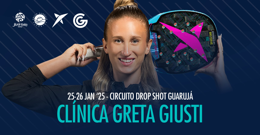 Greta Giusti promove clínica de Beach Tennis no Guarujá!
